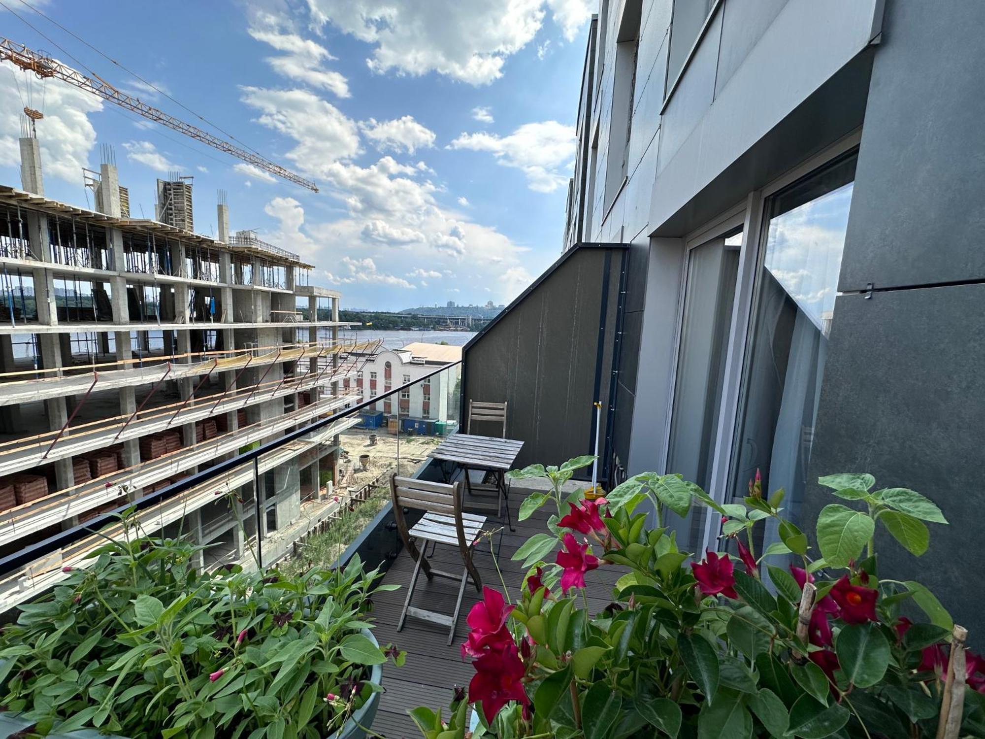 Rybalsky Studio Apartment Dnipro View Kiev Dış mekan fotoğraf